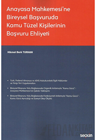 Anayasa Mahkemesi&#39;ne Bireysel Başvuruda Kamu Tüzel Kişilerinin Baş