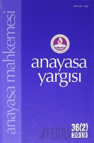 Anayasa Yargısı Dergisi 36 (2) 2019 (Ciltli) Kolektif