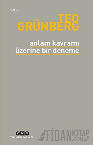 Anlam Kavramı Üzerine Bir Deneme Teo Grünberg