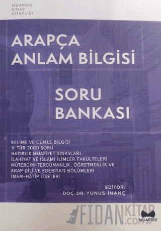 Arapça Anlama Bilgisi Soru Bankası Yunus İnanç