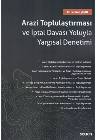 Arazi Toplulaştırması ve İptal Davası Yoluyla Yargısal Denetimi Feruza