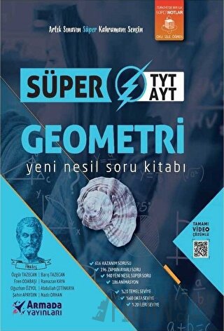 Armada YKS TYT AYT Geometri Süper Soru Kitabı Yeni Nesil Abdullah Çeti