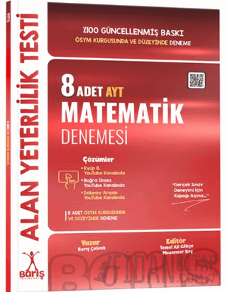 AYT 8'li Matematik Denemesi Barış Çelenk