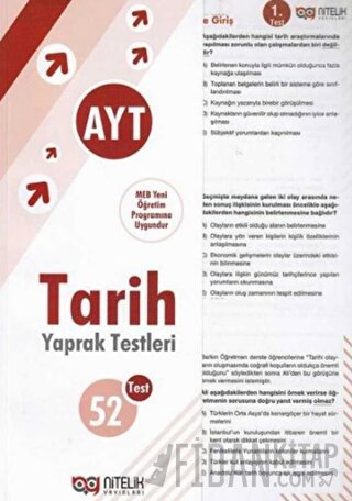 AYT Tarih Çek Kopart Yaprak Test Kolektif