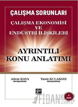 Çalışma Sorunları Çalışma Ekonomisi ve Endüstri İlişkileri Ayrıntılı K