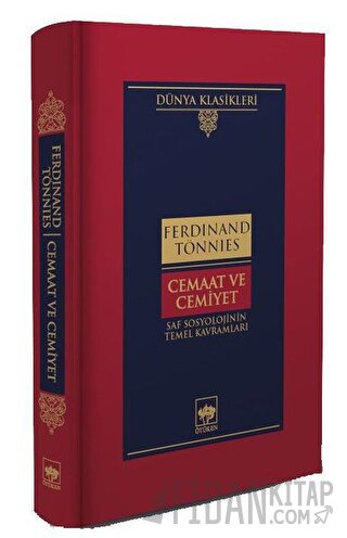 Cemaat ve Cemiyet Ferdinand Tönnies