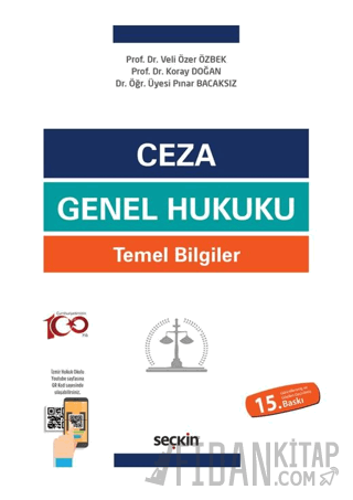 Ceza Genel Hukuku Temel Bilgiler Veli Özer Özbek