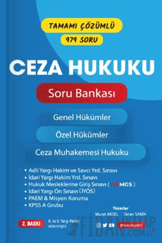 Ceza Hukuku Soru Bankası Sinan Sakin