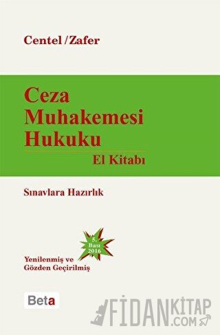 Ceza Muhakemesi Hukuku El Kitabı (Ciltli) Nur Centel