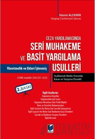 Ceza Yargılamasında Seri Muhakeme ve Basit Yargılama Usulleri Hüsnü Al