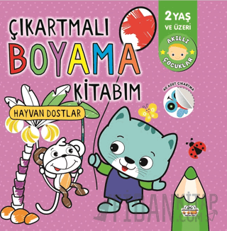 Çıkartmalı Boyama Kitabım-hayvan Dostlar Kolektif