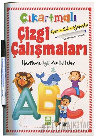 Çıkartmalı Çizgi Çalışmaları Harflerle İlgili Aktiviteler Kolektif