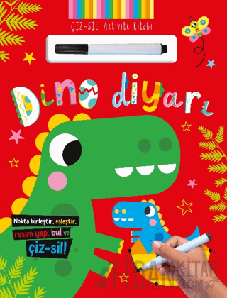 Çiz – Sil Aktivite Kitabı Dino Diyarı Kolektif