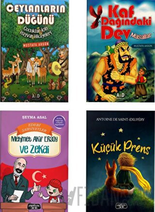 Çocuklar İçin Hikaye Seti (4 Kitap Takım) Antoine de Saint-Exupery