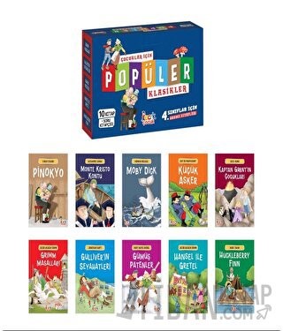 Çocuklar için Popüler Klasikler (10 Kitap + Soru Kitapçığı) Kolektif