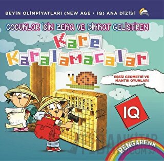 Çocuklar İçin Zeka ve Dikkat Geliştiren Kare Karalamacalar Bahar Çelik