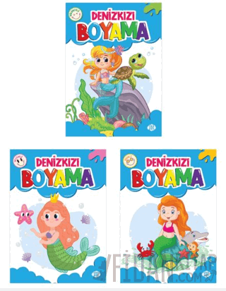 Denizkızı Boyama Seti (3 Kitap) Kolektif