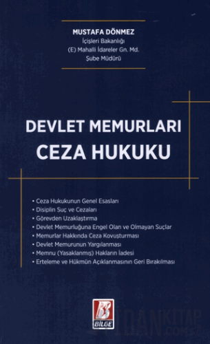 Devlet Memurları Ceza Hukuku Mustafa Dönmez