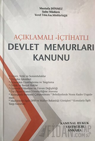 Devlet Memurları Kanunu (Ciltli) Mustafa Dönmez