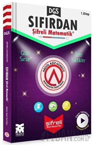 DGS Sıfırdan Şifreli Matematik 1. Kitap Abdül Aziz Gürbüz