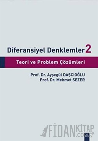 Diferansiyel Denklemler 2 Ayşegül Daşcıoğlu