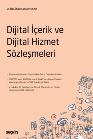 Dijital İçerik ve Dijital Hizmet Sözleşmeleri Cannur Ercan