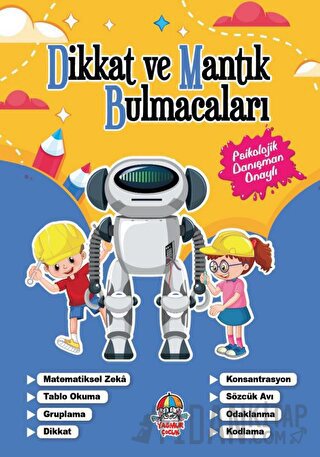 Dikkat Ve Mantık Bulmacaları - Lacivert Kitap Kolektif