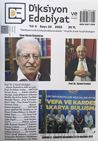 Diksiyon ve Edebiyat Dergisi Yıl: 4 Sayı: 20 2022