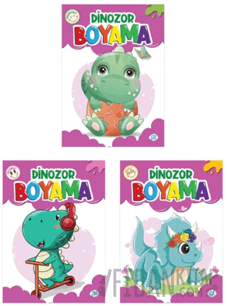 Dinozor Boyama Seti (3 Kitap) Kolektif