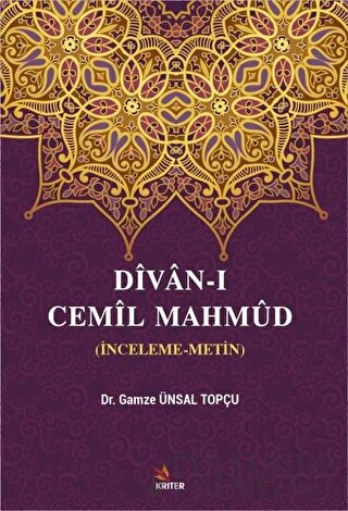 Divan-ı Cemil Mahmüd Gamze Ünsal Topçu