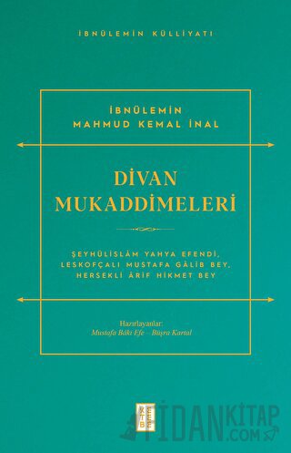 Divan Mukaddimeleri İbnülemin Mahmud Kemal İnal