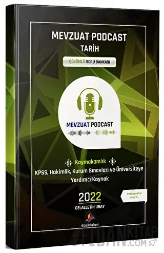 Dizgi Kitap 2022 Mevzuat Podcast Tarih Çözümlü Soru Bankası Celalettin