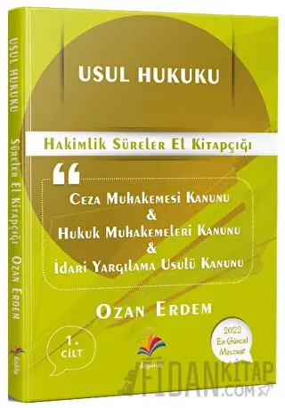 Dizgi Kitap Usul Hukuku Hakimlik Süreler El Kitapçığı Ozan Erdem