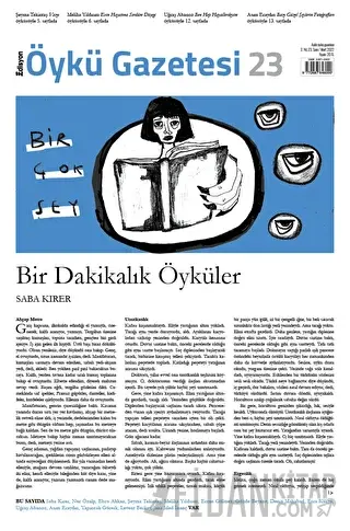 Edisyon Öykü Gazetesi Sayı: 23 Mart 2022