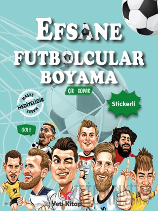 Efsane Futbolcular Boyama Kitabı Kolektif