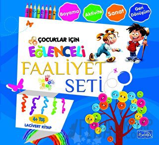 Eğlenceli Faaliyet Seti Lacivert Kitap – 4 Yaş Üzeri Kolektif