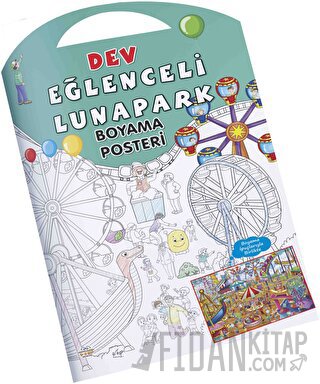 Eğlenceli Lunapark Dev Boyama Posteri Kolektif