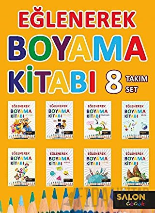 Eğlenerek Boyama Kitabı (8 Kitap Takım) Kolektif