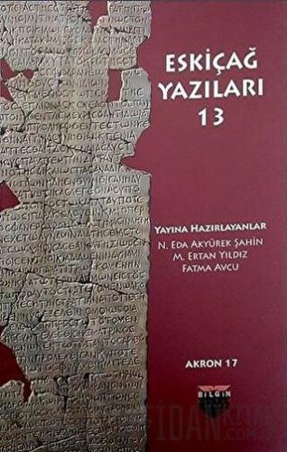 Eskiçağ Yazıları 13 Fatma Avcu