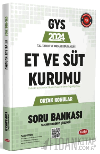 Et ve Süt Kurumu GYS Ortak Konular Soru Bankası Kolektif