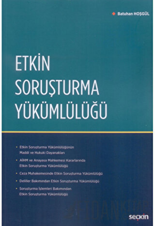 Etkin Soruşturma Yükümlülüğü Batuhan Hoşgül