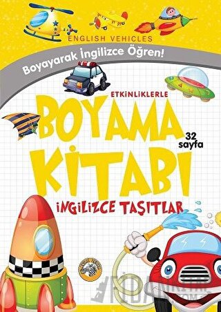 Etkinliklerle Boyama Kitabı İngilizce Taşıtlar Emrecan Zengin