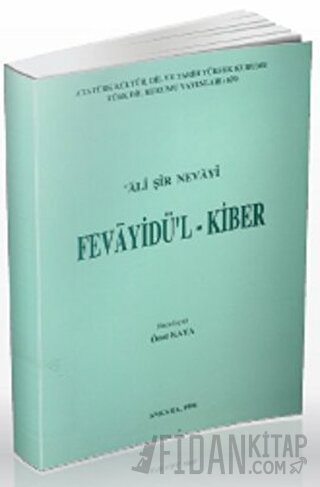 Fevayidü'l-Kiber Ali Şir Nevai