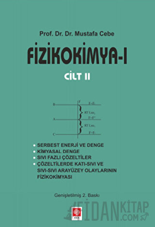 Fizikokimya 1 Cilt: 2 (Ciltli) Mustafa Cebe