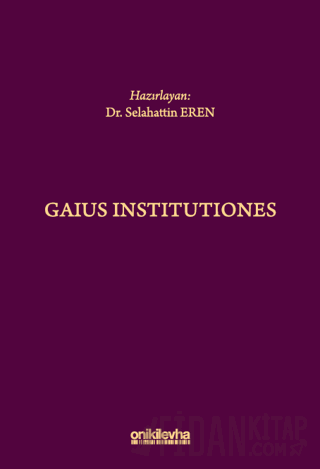 Gaius Institutiones Selahattin Eren