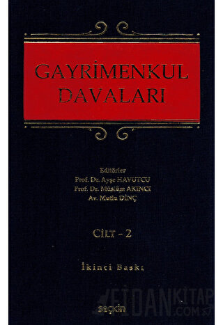 Gayrimenkul Davaları &#40;2 Cilt Takım&#41;