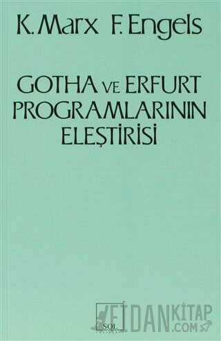 Gotha ve Erfurt Programlarının Eleştirisi Friedrich Engels