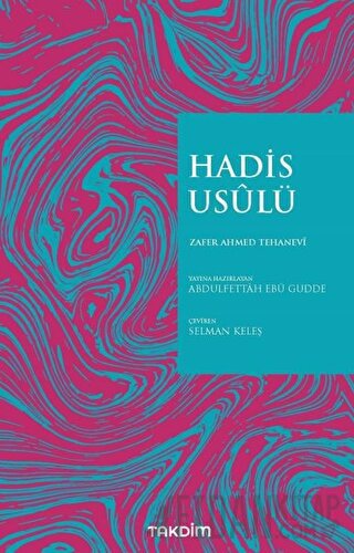 Hadis Usülü Zafer Ahmed Tehanevi