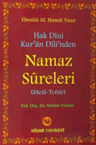 Hak Dini Kur'an Dili'nden Namaz Sureleri (Meal - Tefsir) Elmalılı Muha