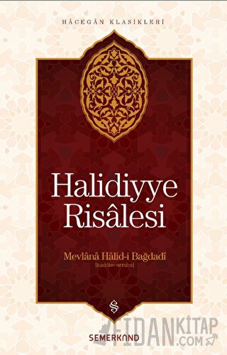 Halidiyye Risalesi Mevlana Halid-i Bağdadi